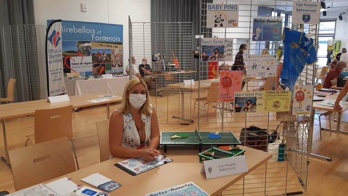 cpbelleneuve's tweet photo. Le Club Pongiste Belleneuvois était présent au forum des associations organisé par la Communauté de Communes Mirebellois Fontenois https://t.co/oJHzeeQXuM