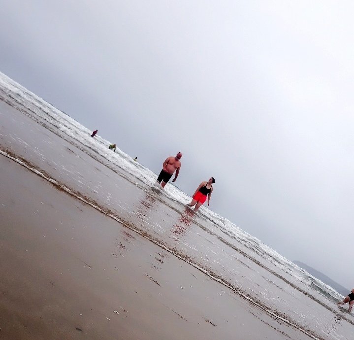 Today myself and my daughter, Sarah finished our last swim of our Blue Flag Road Trip 2020 (see Instagram) Over the last two weeks we swam in all 75 coastal Blue Flag beaches around Ireland finishing in Tramore.
