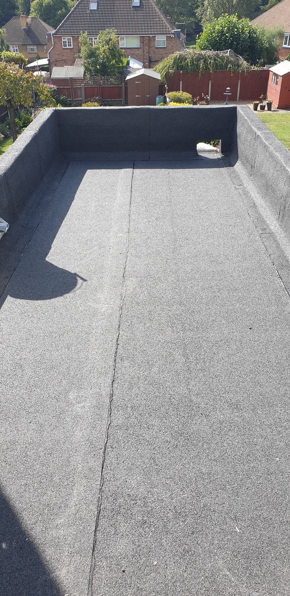 SASRoofing's tweet photo. Remember that rubber roof? Its now an #axter felt roof! They had laid the rubber on 6mm decking, laid over an existing felt roof which had rotten de king under that! Lovely find for a Monday morning! See more on our instagram, @sasroofingspecialists https://t.co/eAl51aGmi3