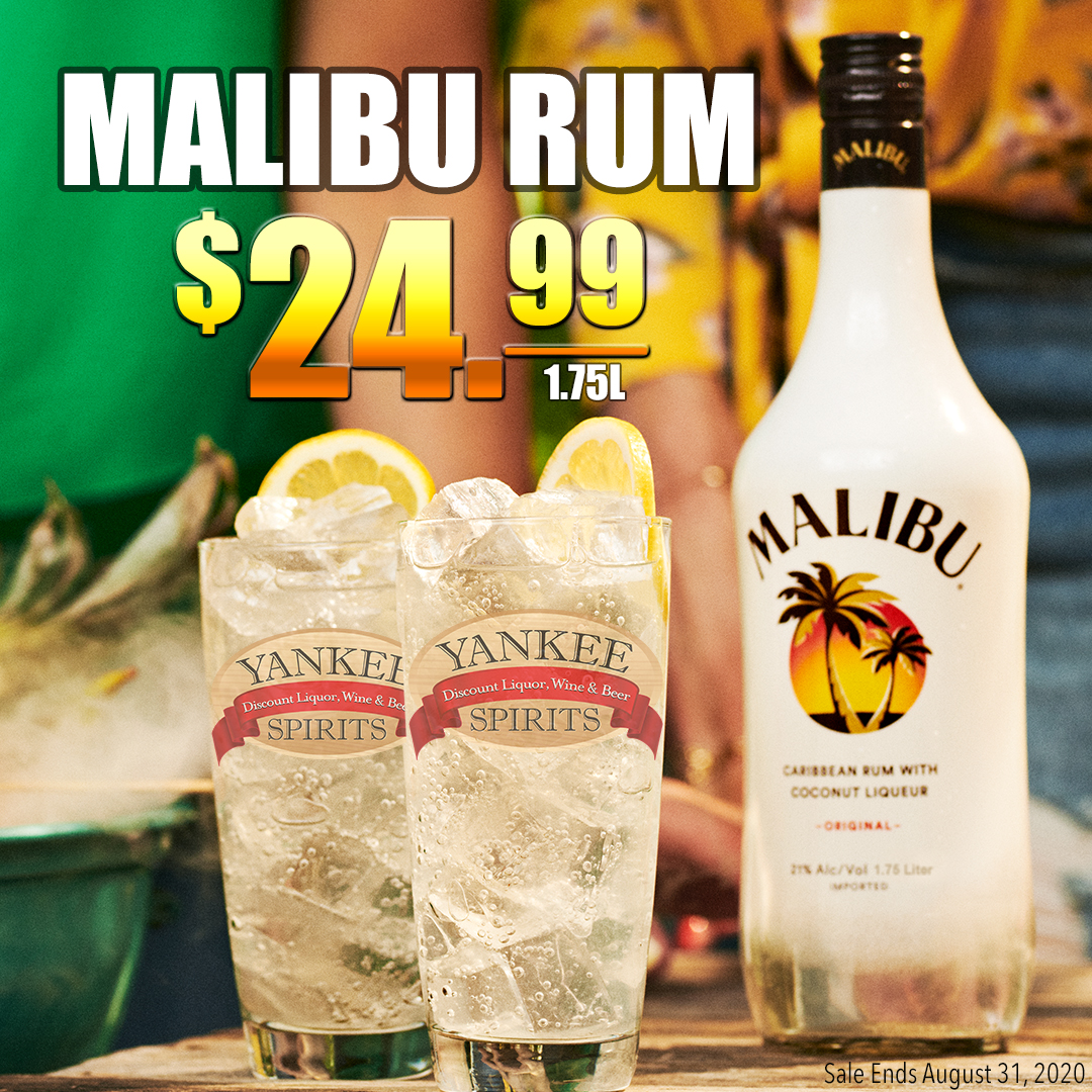 Don't let summer go just yet. Grab yourself a bottle or two of Malibu 1.75L for only $24.99, sit back, and imagine yourself enjoying the sound of the waves at the beach. Perfect. bit.ly/2Ju7VDJ