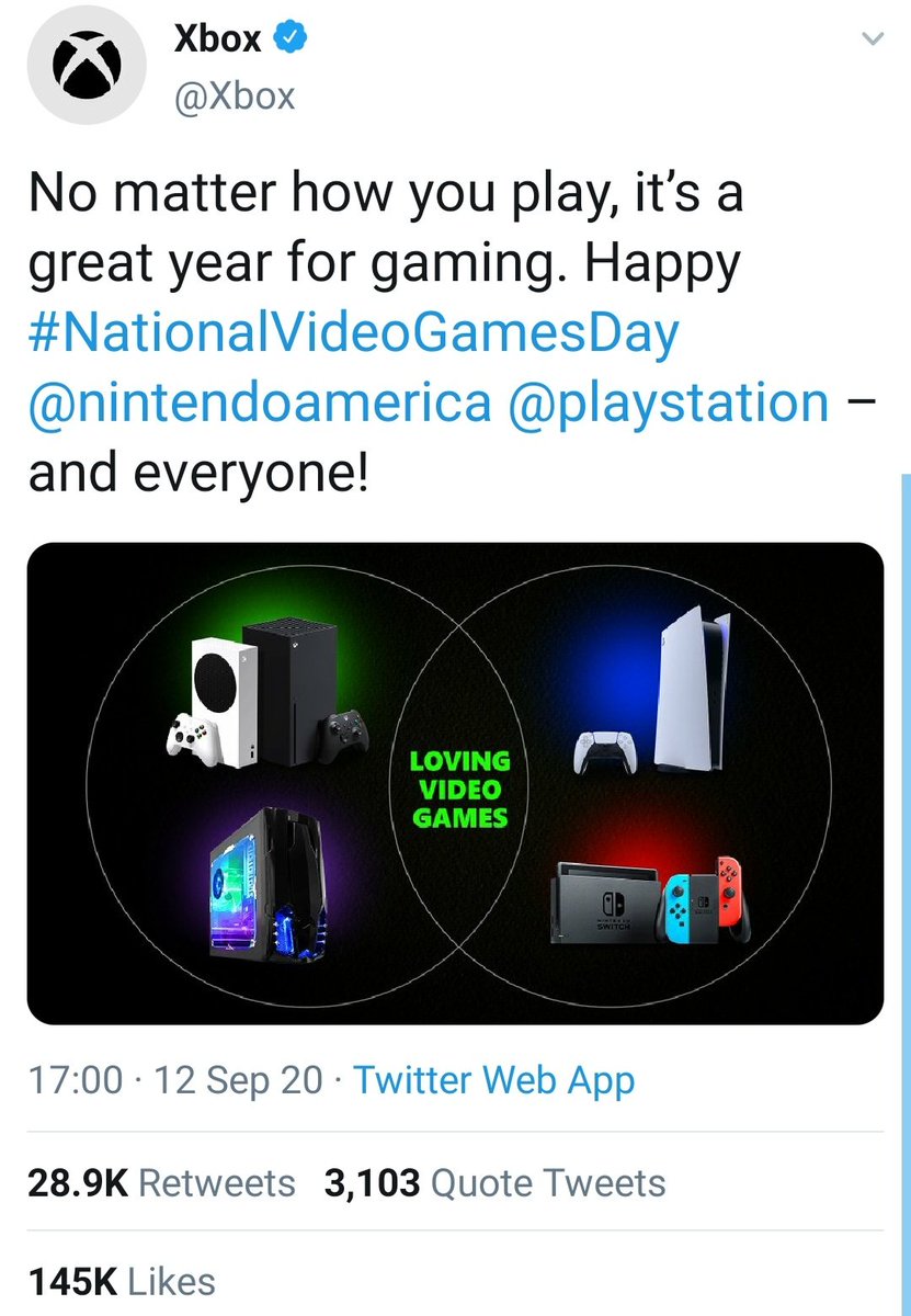 JonComms's tweet photo. Fans should follow in the example the Xbox Twitter continuously sets https://t.co/nOz5Nyvy05