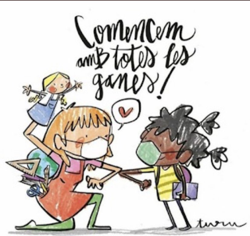 Benvingut curs 2020-2021!
Us hem trobat a faltar i demà us esperem amb molta il.lusió! 
Junts superarem aquest gran repte!
Salut i força!