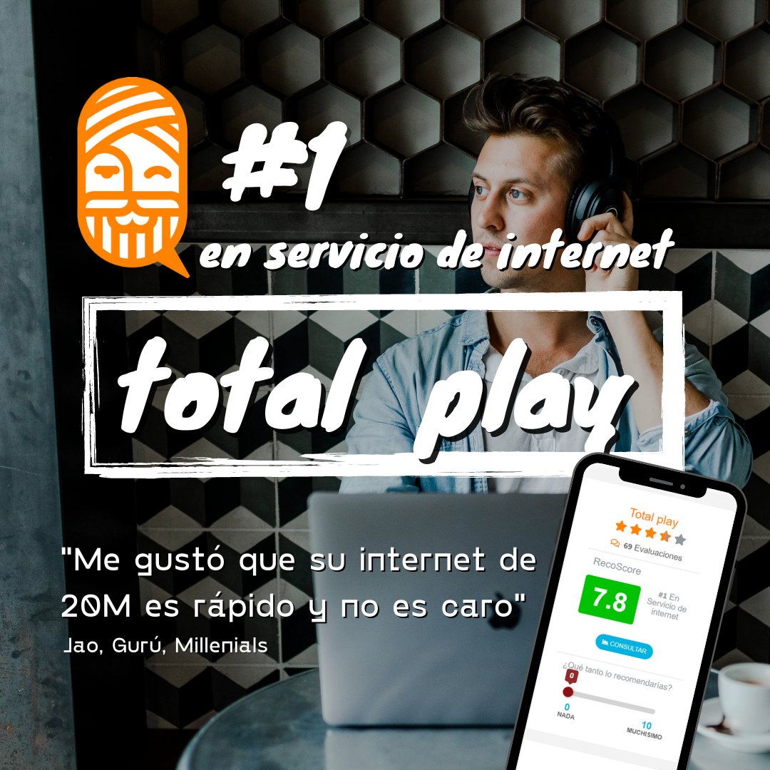 recogurus's tweet image. ¿Estas luchando por tener un mejor internet? Encuentra la mejor alternativa para escuchar música, descargar archivos o ver streaming según nuestros Gurus.
Ve a este link bit.ly/ReseñaInternet
#internet #totalplay #axtel #infinitum #telmex #telcel #izzi
