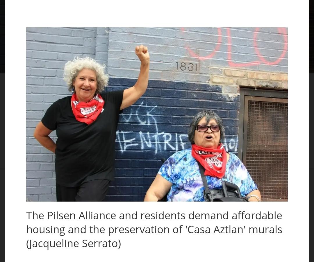 And in closing, here are some pictures of my communist aunt fighting for affordable housing and the preservation of the Casa Aztlan mural. Rest In Power Tía Magda. I love you and miss you. 