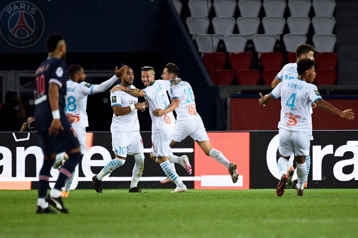 footmercato's tweet photo. #PSGOM sensation au Parc des Princes ! L'OM l'emporte face au PSG (1-0) grâce à Florian Thauvin et brise la malédiction ! https://t.co/u9PSiGH9oS