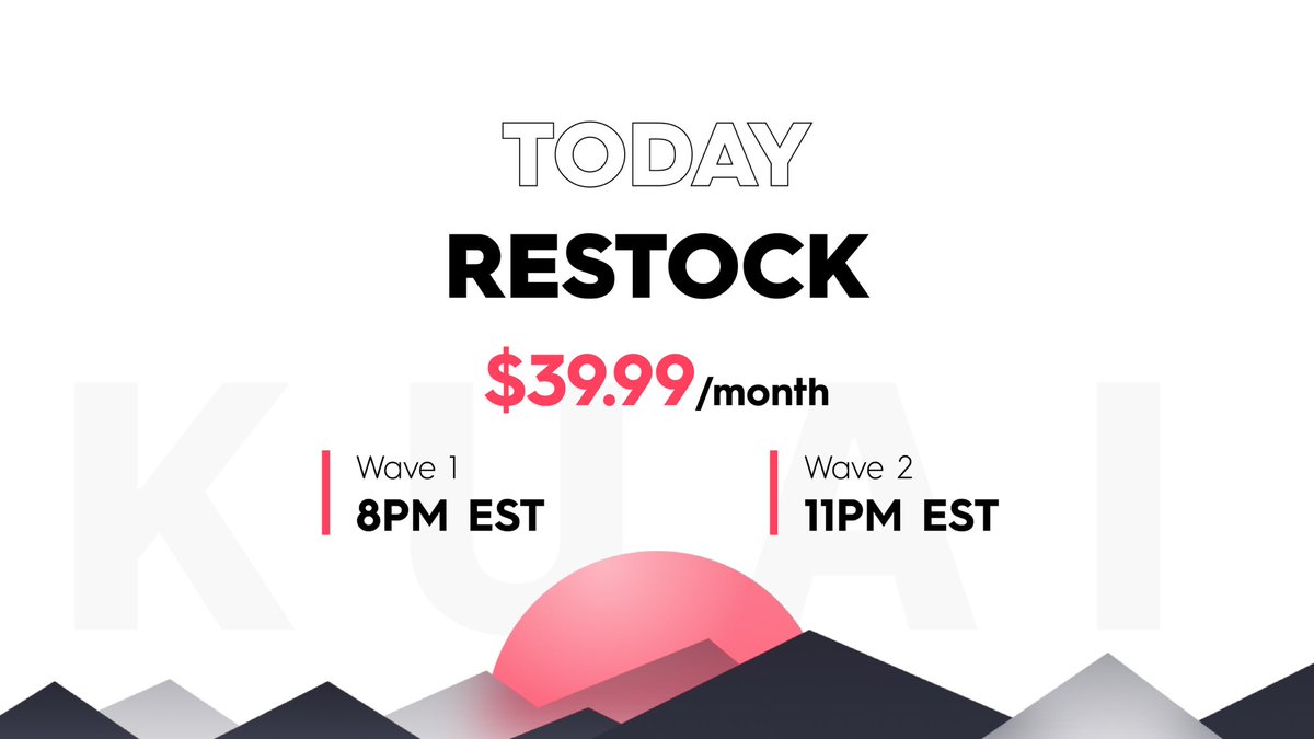 Giveaway &amp; Restock? 🎰

2 Unclaimed Lifetime keys...

For a chance to win, 

➕ Like ❤️
➕ Retweet ♻️
➕ Tag a friend 👨‍🍳

Restock details below, see you again in a few hours! 🎉