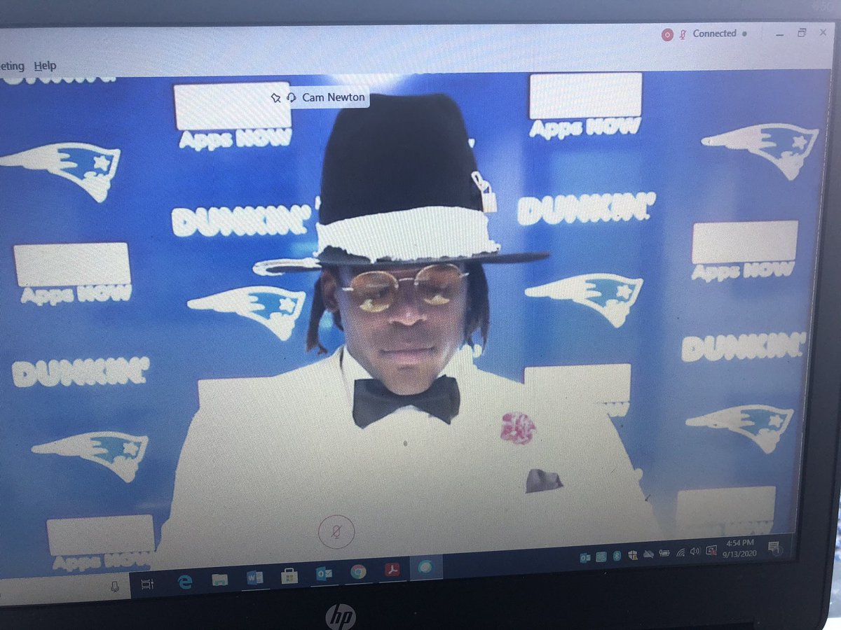 Andy Hart On Twitter Cam Newton Doesn T Disappoint With His First Postgame Post Win Attire As A Patriot