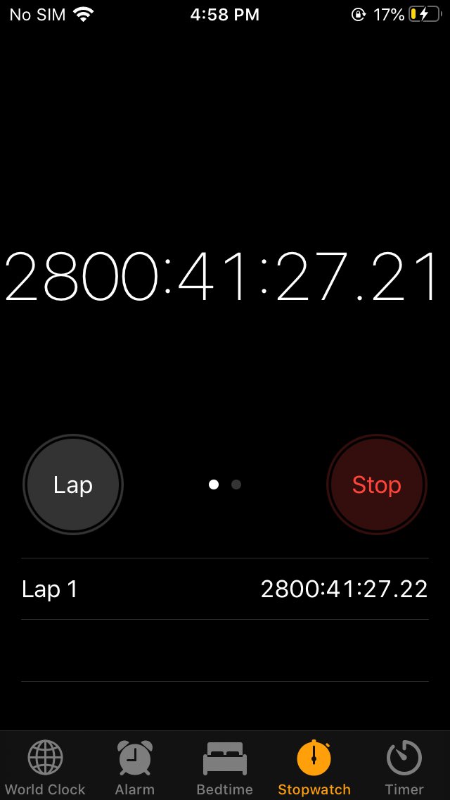 I have a timer going for more then 2800 hours . Fight me