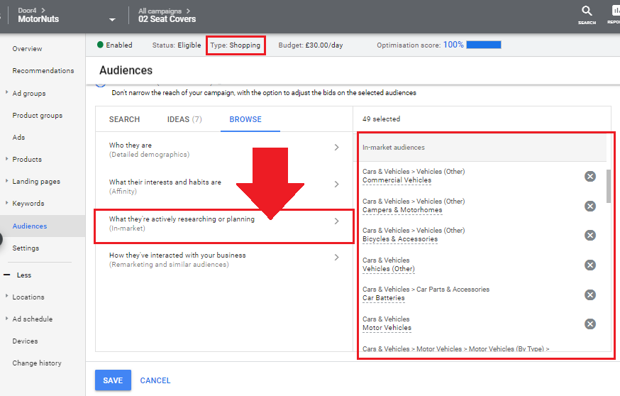 stevenjohns21's tweet image. SHOPPING ADS:*NEW* You can now add "in-market" audiences to Google Shopping ads, this is massive for me!

#ppcchat #PPC