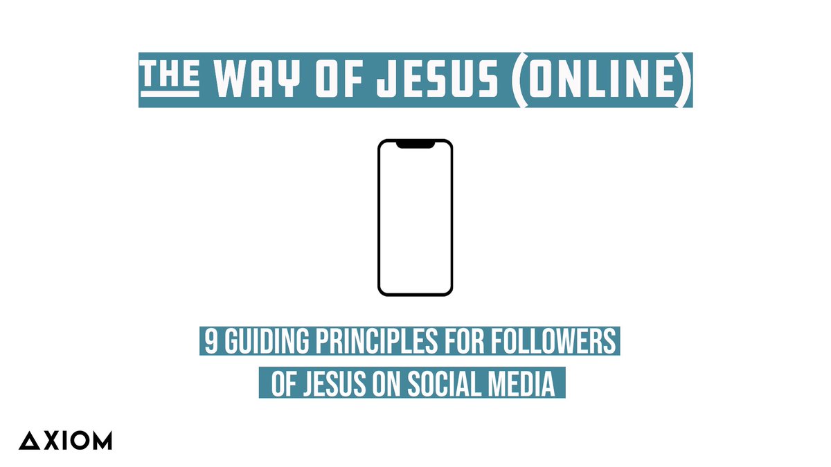 AxiomChurch's tweet photo. We think it matters how we treat one another online. How are we portraying Jesus in all spaces? https://t.co/jsamDwkZQq