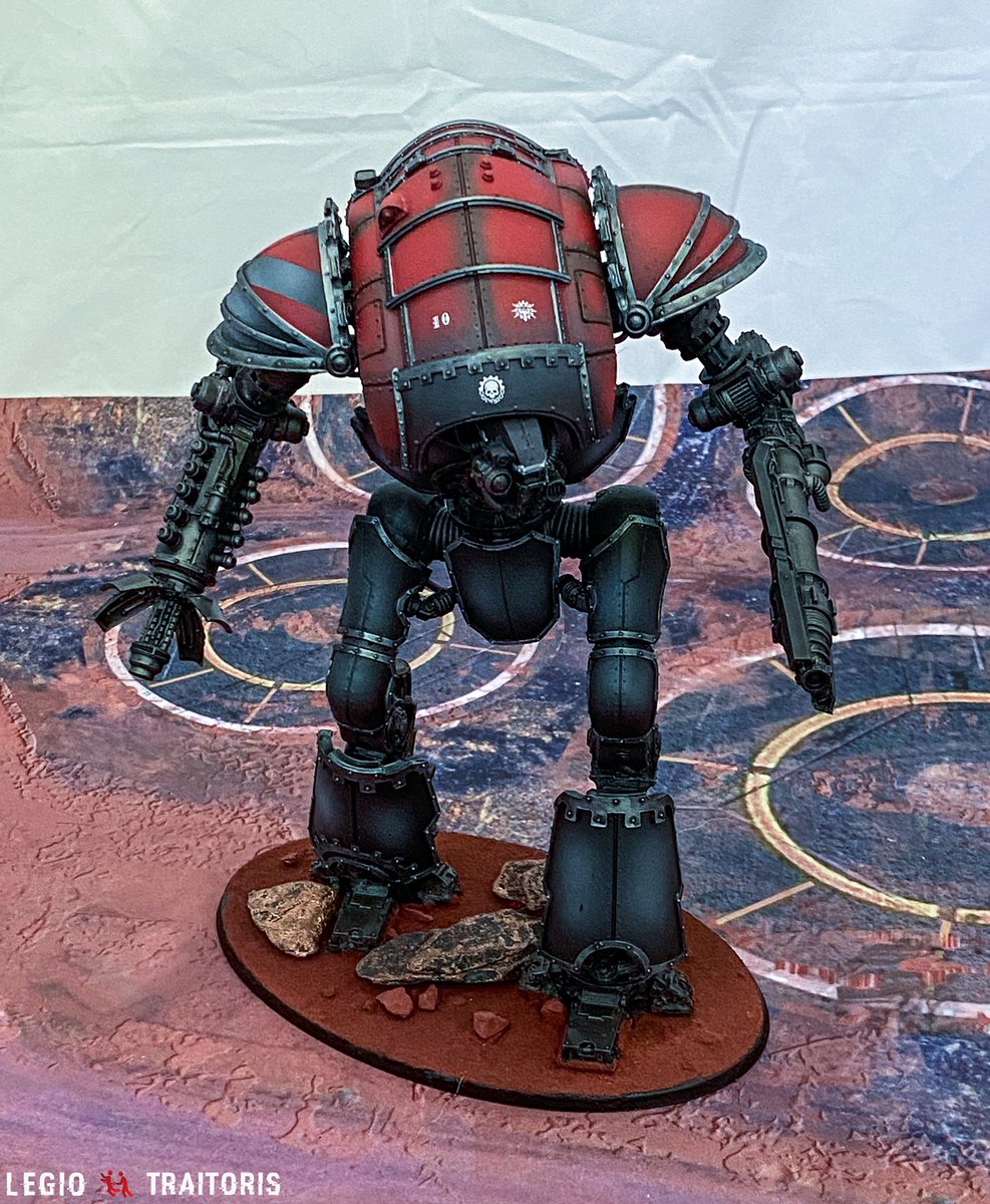 co1856's tweet photo. Cerastus Atropos of House Ærthegn. #Warmongers #30K #DarkMechanicum #Warhammer #HorusHeresy #Forgeworld #Knight https://t.co/200Obepy6l