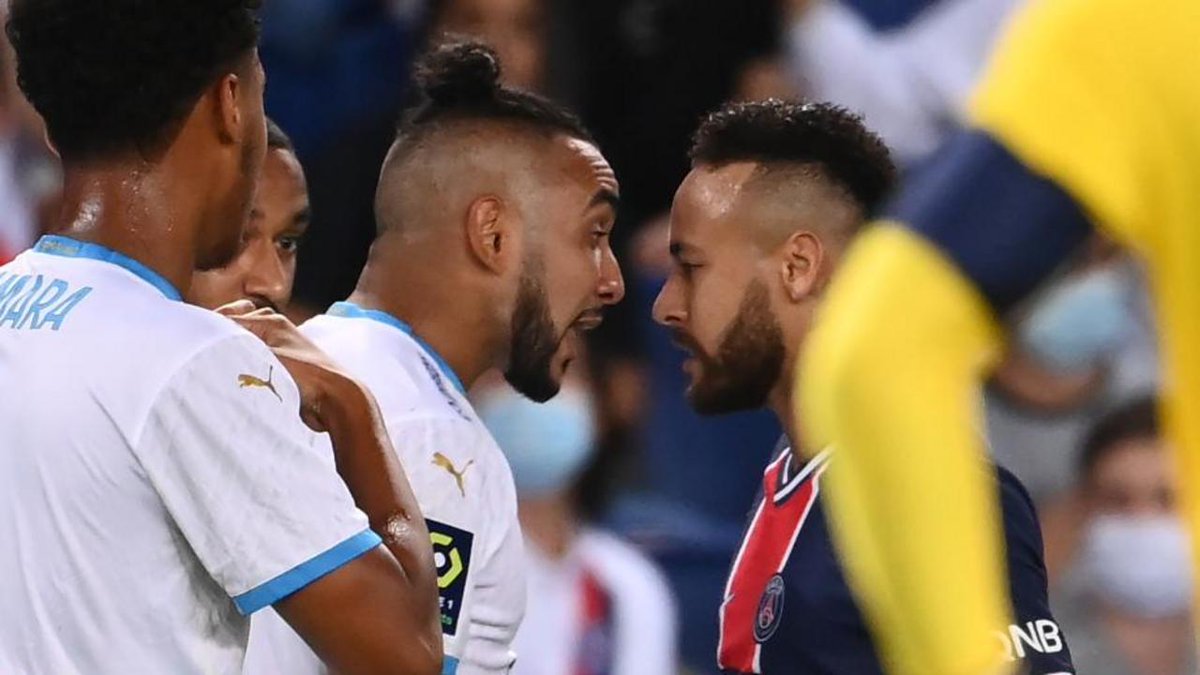 LCI's tweet photo. PSG-OM (0-1) : les Marseillais arrachent un Classique chaotique https://t.co/PoSQ05Mzo8 https://t.co/jShYWL53pK