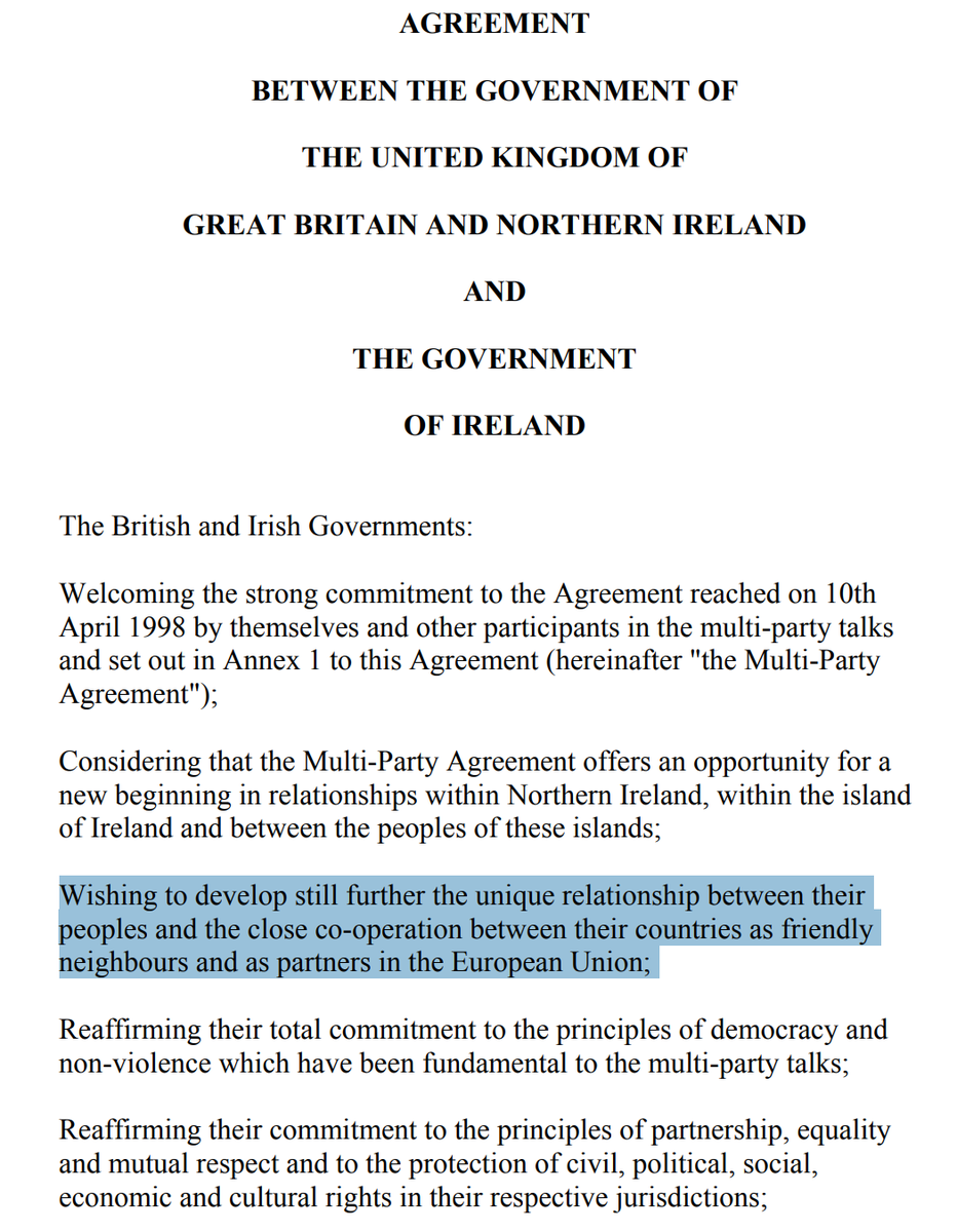 Crucially, all are  #interdependent.Underpinning it all is the British-Irish relationshipThat relationship was improved & became closer as a result of being ‘partners in the EU’ The EU was also a go-to model for some of that cross-border & multilevel cooperation.3/13