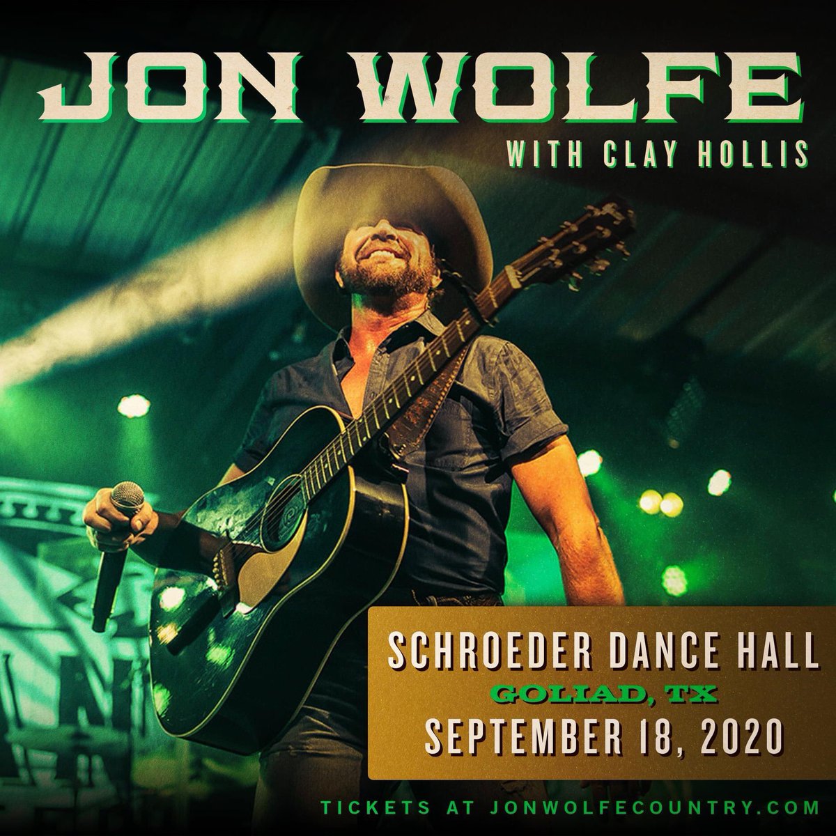 Come see Jon Wolfe at 9pm  this Friday, Clay Hollis to open!