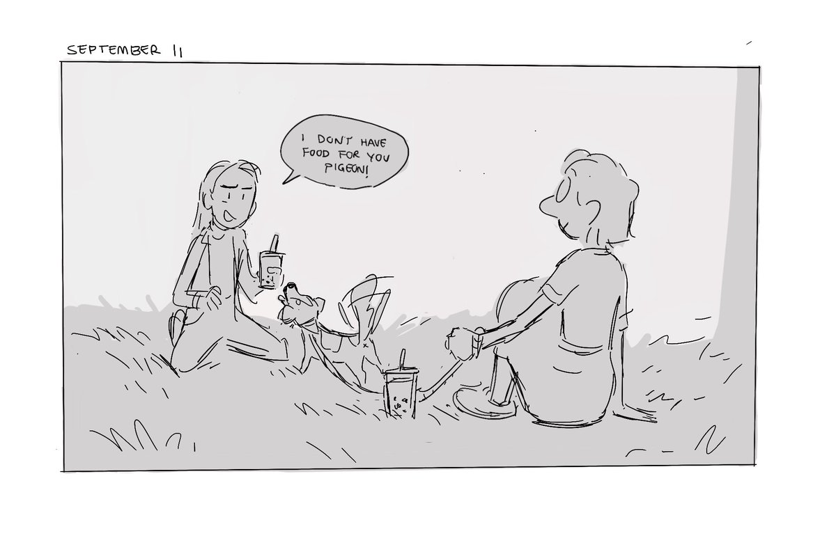 There seems to be an ongoing theme to most of my journal comics which is "me hanging out with my dog." Celebrated 2 years of having this creature in my life yesterday. 