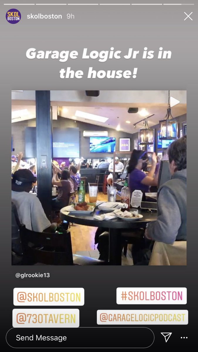 We lost.  Damn it! However if you are ever in Boston looking for a Viking fix, <a href="/730MassAve/">730 Tavern Kitchen & Patio</a> it is a must stop!! <a href="/Vikings/">Minnesota Vikings</a> <a href="/SkolBoston/">Minnesota Vikings Fans in Boston</a> <a href="/GLpodcast/">Garage Logic</a> <a href="/thepodcastfam/">Table Talk with Rookie’s Family</a> <a href="/PodMNApp/">PodMN App</a>