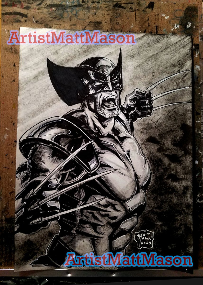 m3mason3m's tweet photo. Some Wolverine original art #Wolverine2020 #Marvelcomics #Comicbookart @Benjamin_Percy @MarkFBasso https://t.co/WYddCIiG3c