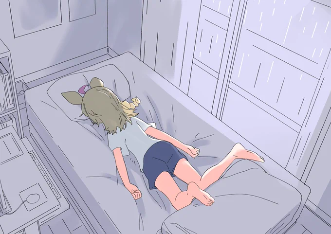 重力つらそう…
#絵まる 
#尾丸ポルカ 