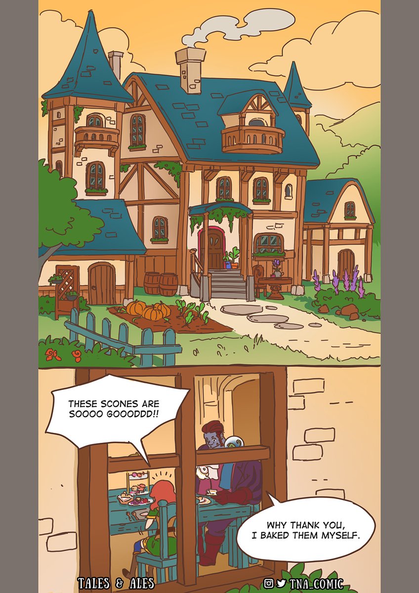 tna_comic's tweet photo. Tales &amp; Ales' Pages 37-40 are here!

Read the comic as how we intended at Webtoons, link in our profile.

#comics #comic #comicart #webcomic #dnd #dungeonsanddragons #webtoon #fantasy #fantasyart #story #art #amber #redhead #cat #cats #felis #tapas #tapastic #dndmemes #ogre #bard https://t.co/Nhgbs9g57D