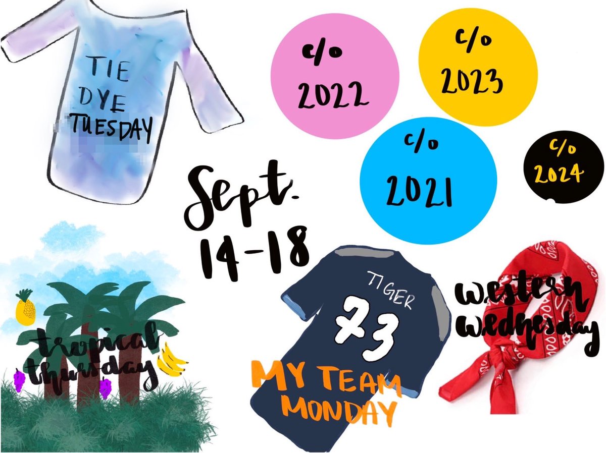Don’t forget that dress up days start tomorrow! High Schoolers - post pictures of your outfits here: padlet.com/hinese1/nhflw0… We’ll share them throughout the week!