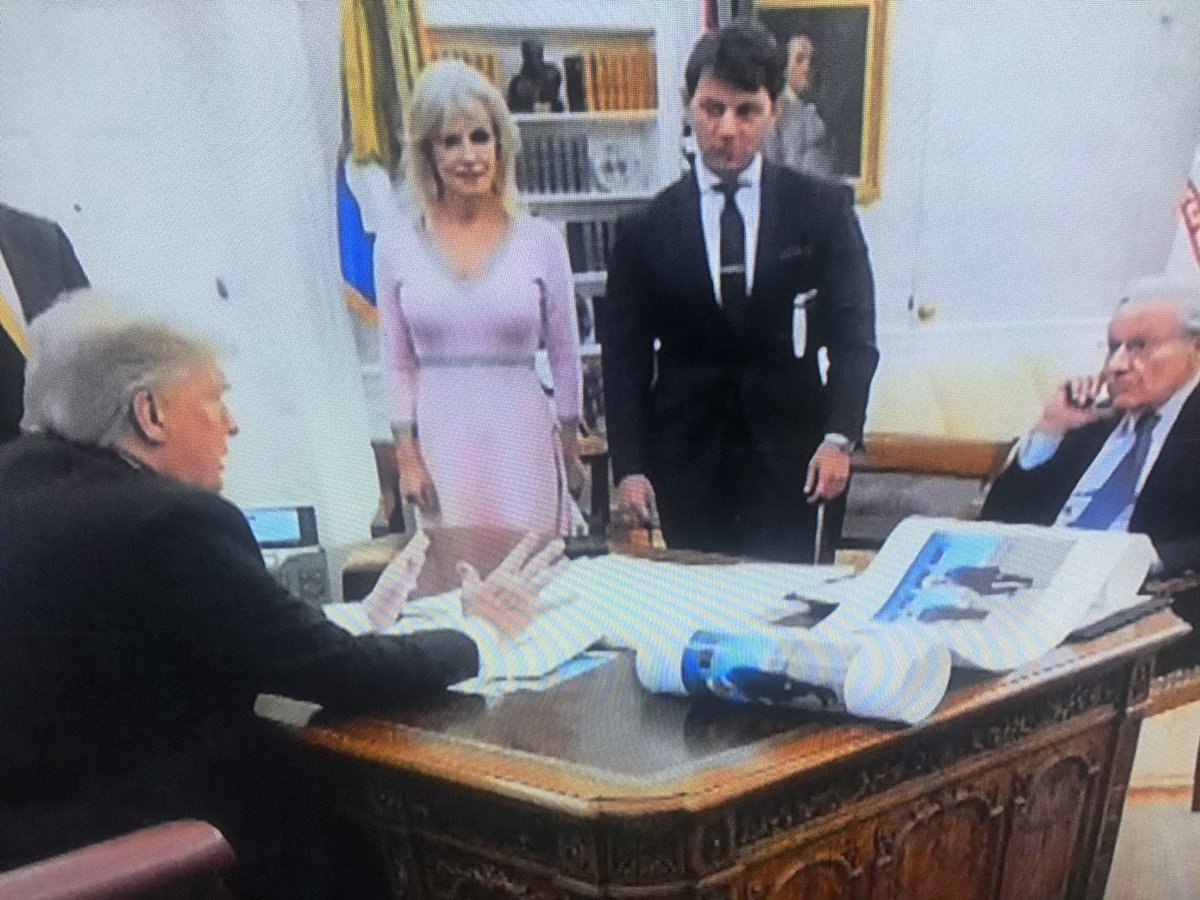 andycarollo's tweet photo. Why does he have on his desk ROLLS of giant pictures of himself at the DMZ?
@PodSaveAmerica @PodSaveAmerica https://t.co/slsdNabcjm