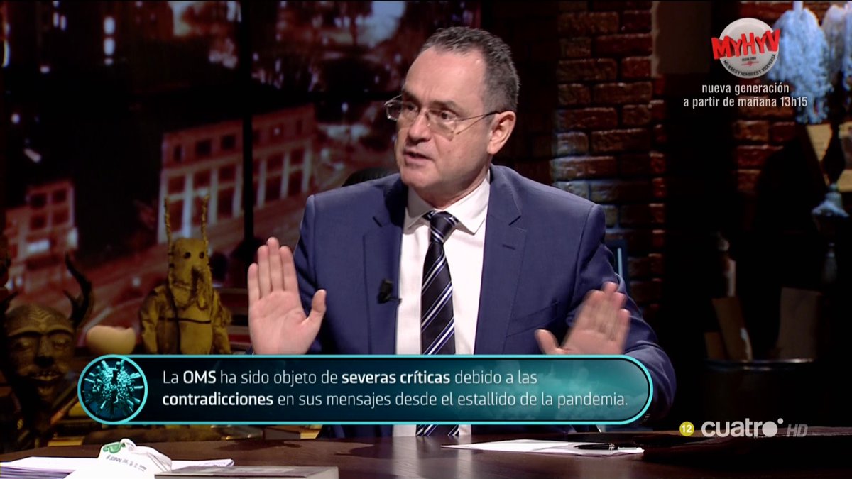 navedelmisterio's tweet photo. La OMS ha sido objeto de severas críticas debido a las contradicciones en sus mensajes desde el estallido de la pandemia #CuartoMilenio https://t.co/a9xNojnObb