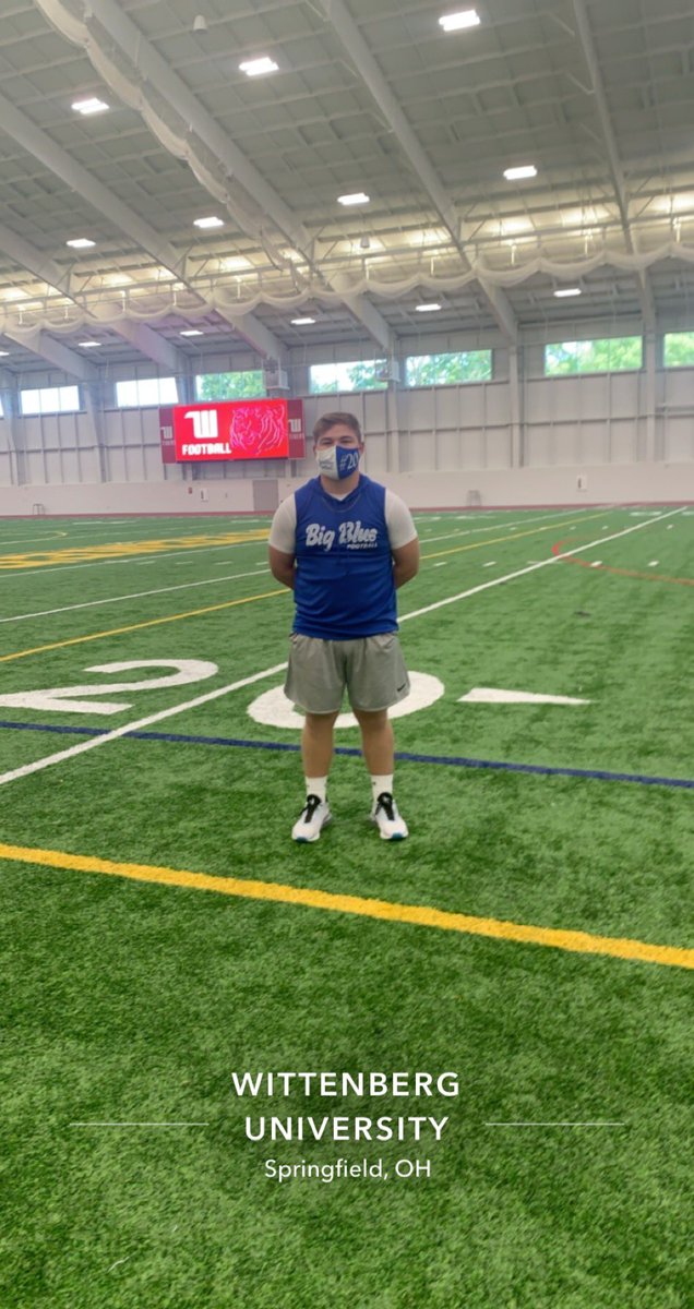 BlakeKelley21's tweet photo. Great visit today at Wittenberg University. Thank you so much @Coach_Wilsonn, @CoachFlo12, @CoachFincham, and @WittFootball!
@1NMahon https://t.co/hpPaN4FiCt