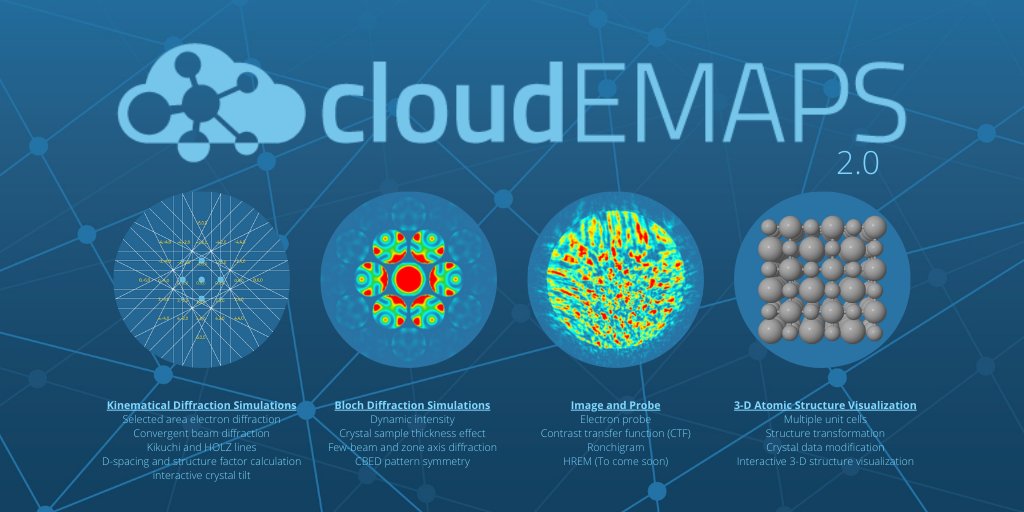 Looking for learning, teaching and lab training tools for electron microscopy? cloudEMAPS 2.0 is at your disposal now...
emaps.emlabsolutions.com for 14 day trial.