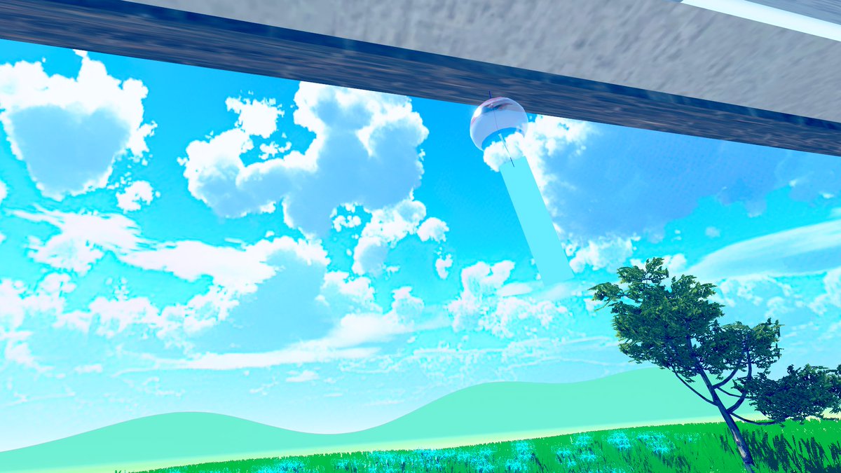 常盤いるむ V Twitter あの夏 The Summer Nostalgia By Elfchan99 タイトル通りのノスタルジアな夏なワールド 風鈴の音や風景も爽やかに透明感のある描写がエモいですね アイス自販機や遊び道具などの小道具の配置もよい 後日夜ver も来る Vrchat World