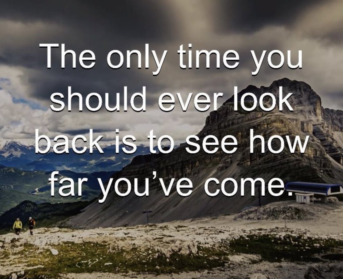carlaacarlson's tweet image. The only time you should ever look back is to see how far you’ve come. #SundayMotivation  #NotLookingBack #KeepMovingForward #ThinkBIGSundayWithMarsha