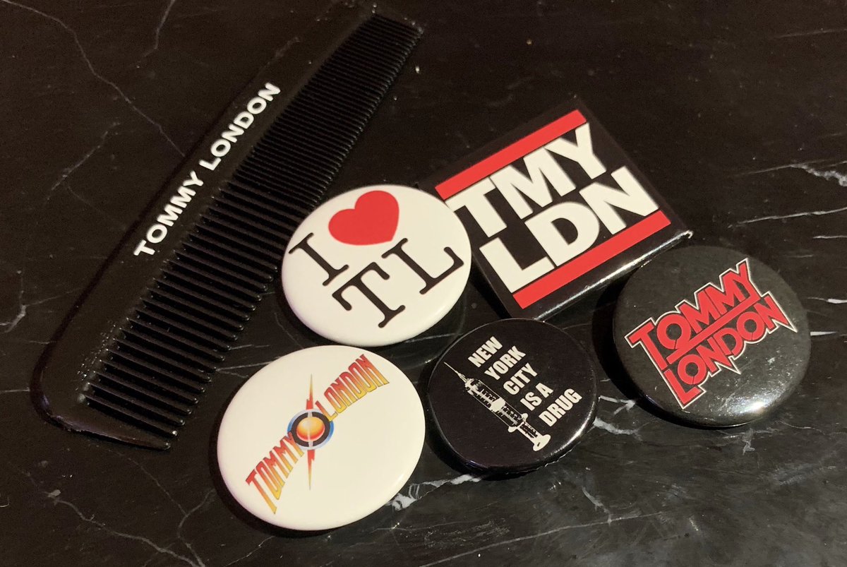 TOMMY LONDON PIN &amp; COMB SET! 5 Pins 1 Comb (and Bonus Stickers!) $12 (includes S&amp;H) Limited Quantity!
Venmo: bit.ly/2Apx7t6
PayPal: bit.ly/2yMpnAs