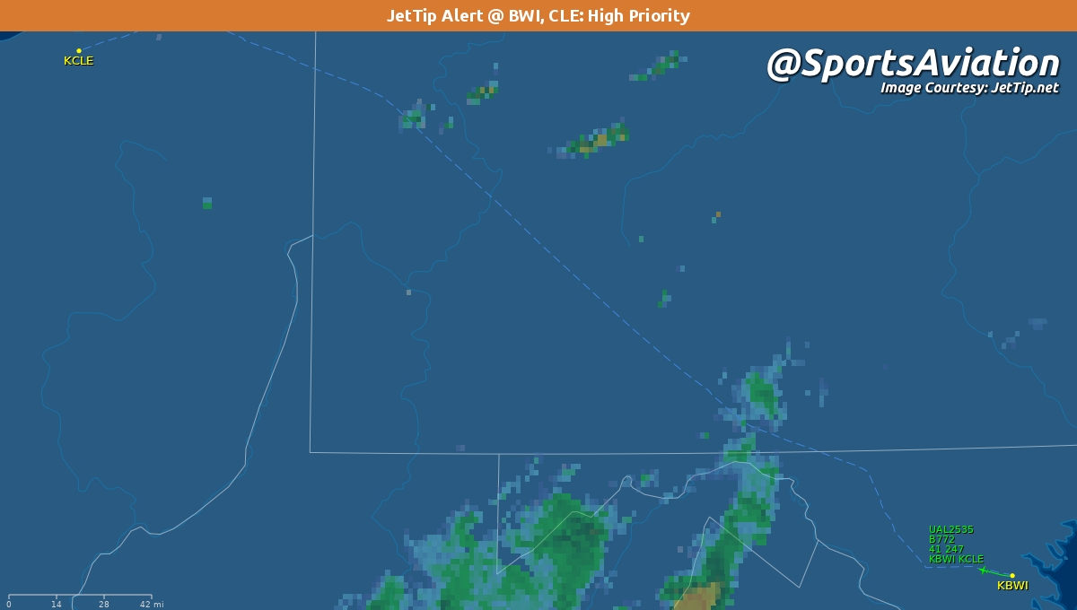 SportsAviation's tweet photo. 🏈 Cleveland Browns (@Browns)
🗒️ #Browns head home from #NFL Week 1
🆚 L 38-6 @ Baltimore Ravens #RavensFlock #CLEvsBAL 
‼️ Rare @JetTipNet arrival alert for #KCLE
✈️ UAL2535 | N774UA | B772
🛫 BWI - 6:36pm ET
🛬 CLE - 7:26pm ET
Track Here👉🏼: https://t.co/l20dz2LdIv https://t.co/3VyypDi2Po