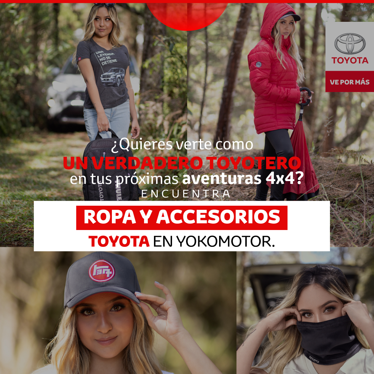 En #Yokomotor tenemos para ti ropa y accesorios  genuinos #Toyota para que luzcas como un verdadero #Toyotero en tus aventuras.