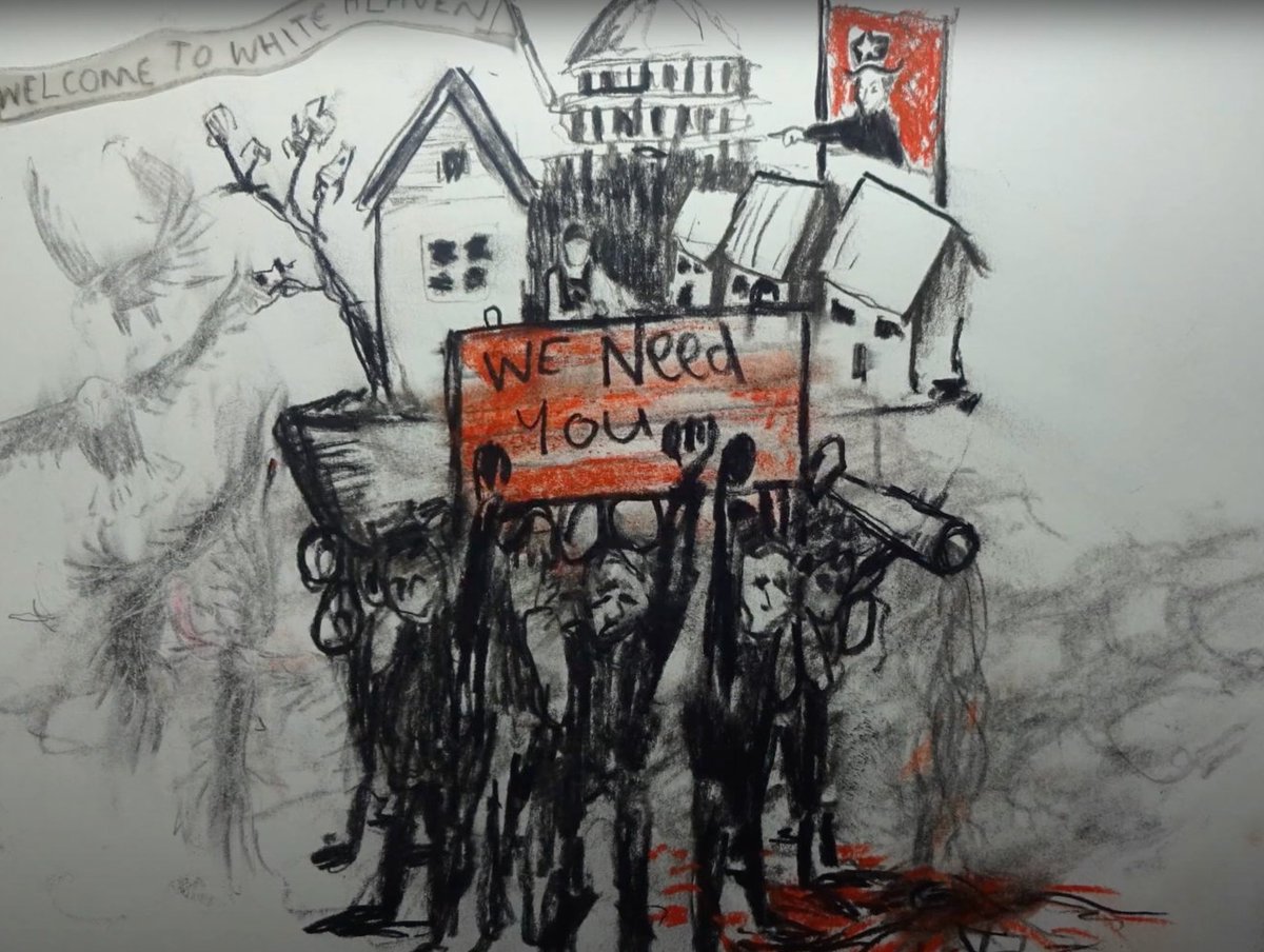 commonhymnal's tweet photo. Visual art plays an important role in movements and protest. It gives language where words fail.
We can’t get over how well Zach Stewart captured so much of the sentiment of the present day in our new video for ‘The Medicine.’
Watch it here —> https://t.co/RfEPOJ3fHn 🙏 https://t.co/AkbXxQThGF