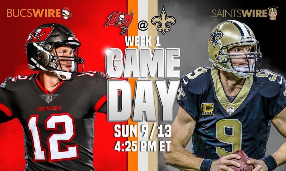 Who’s watching this Week One matchup? Brady’s debut for the Bucs vs Brees and Da Saints! Can one of the best QBs to ever play adapt? 
.
.
.
.
.
#nfl #nflflagfootball #nflflagsd #saints #bucs #weekone #flagfootball #tombrady #drewbrees
