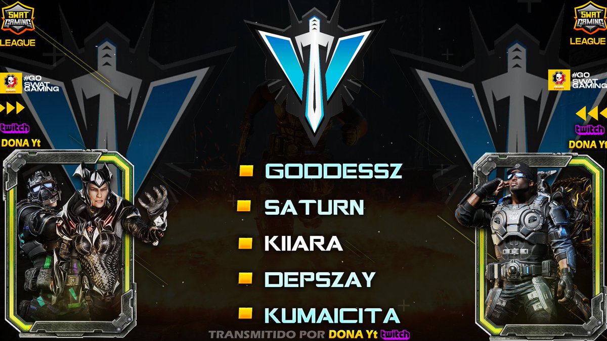 Queremos darle la bienvenida a las chicas de
<a href="/vQGaming/">VanQuish</a>  que van a estar participando en el torneo de @TeamSWATSD que dará inicio el día lunes 14 de septiembre. 🔥

Bienvenidas niñas. 🔥

🔵 @Goddeessz 
🔵 @Lucerokat1 
🔵 @AguilaHG1 
🔵 <a href="/Depszay/">Jenn 🎠</a> 
🔵 <a href="/Kumaicita/">Кuмаisаuяiо🦖</a>