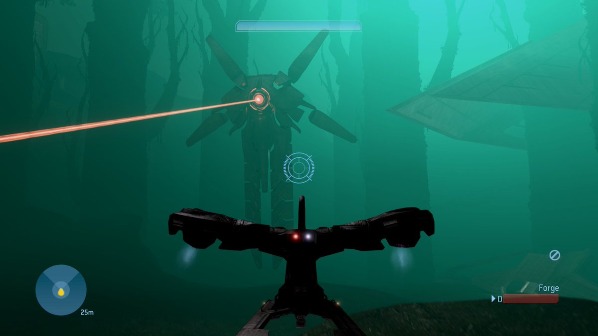 RejectedShotgun's tweet photo. Never thought it would get this far. Here's my own in-game 'concept art' of the actual cut Guardian battle from Halo 3's Campaign. #Halo https://t.co/gywDNAcZxC