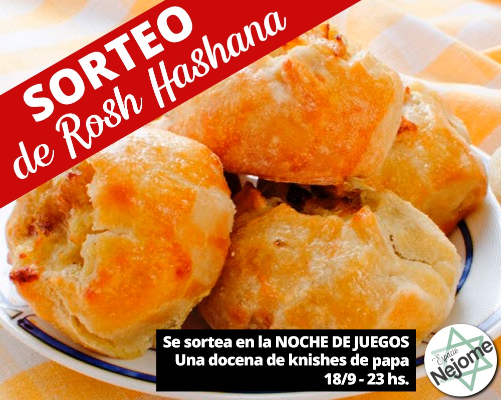 ENejome's tweet image. Se prendió este excelente sorteo de rosh hashana donde vamos a estar regalando UNA DOCENA DE KNISHES 
¿Cómo participar?

1) Seguí a Espacio Nejome en twitter 

2) Retuiteá este tuit