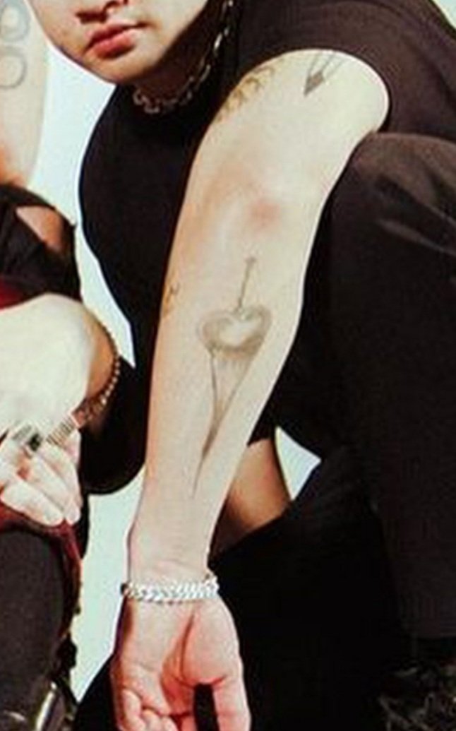 We are going to go on to his arms and specifically his left tattooed arm... and also... his swollness.