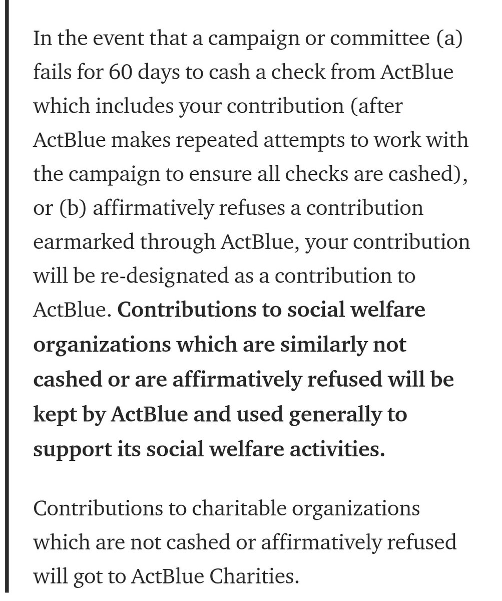 However, like pretty much everything else, the devil is in the details, literally.Upon reading the fine print of ActBlue’s policy, many interesting details begin to emerge: