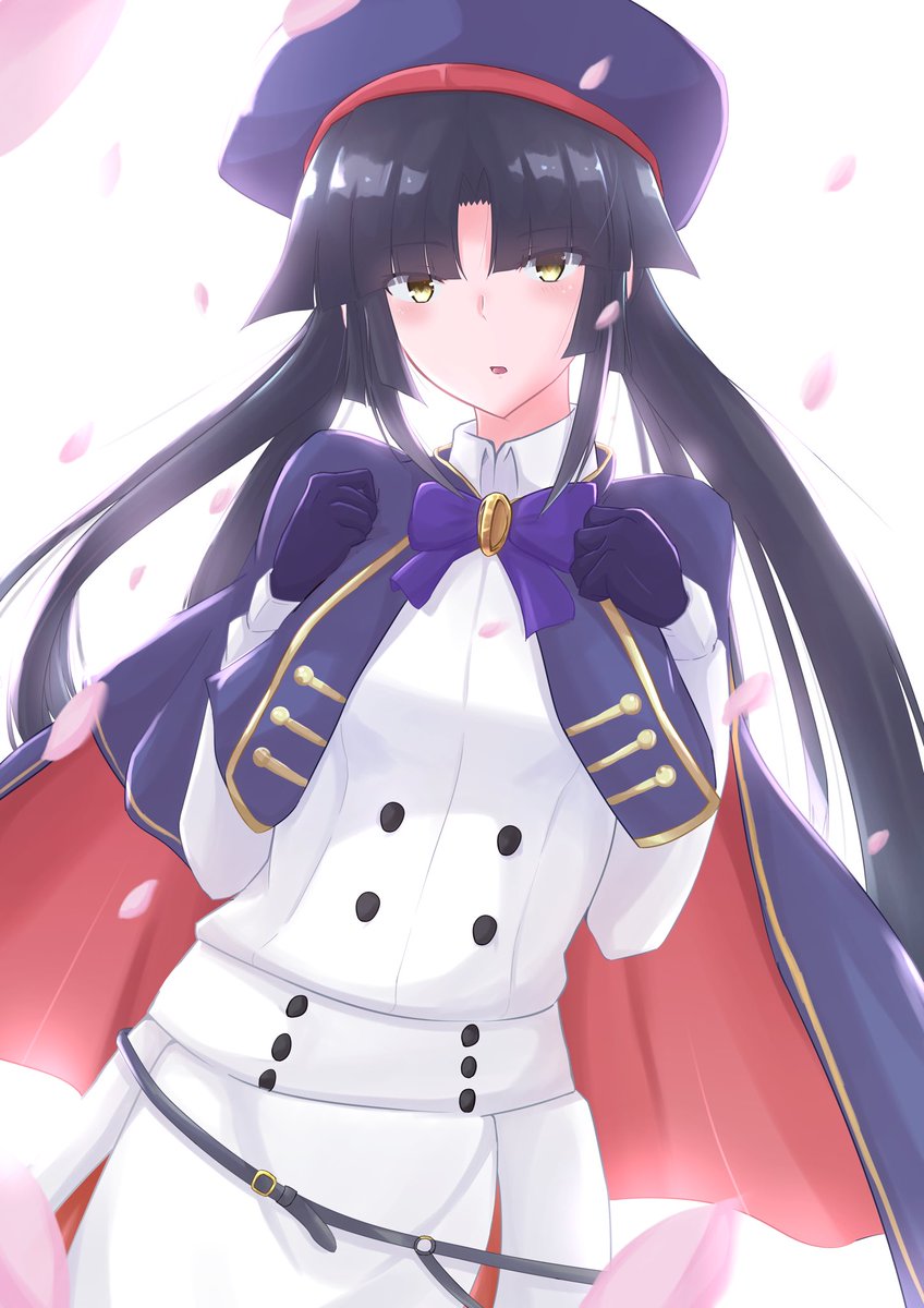 artoria caster (fate) ,artoria caster (second ascension) (fate) 1girl cosplay hat solo black hair long hair yellow eyes  illustration images
