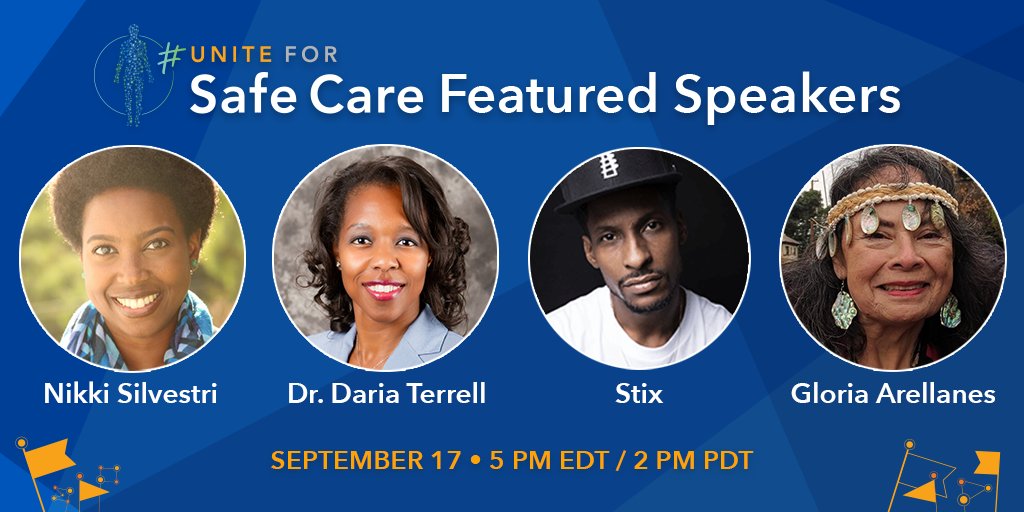 Racial biases plague #healthcare systems leading to high rates of preventable errors harming people of color. Join us for discussions on how we can make healthcare safer with <a href="/nikkicsilvestri/">Nikki Silvestri</a>, <a href="/wattsStix/">STIX aka WattsStix</a>, @DrMauricioGon and more. RSVP: bit.ly/2OMR9lh #uniteforsafecare