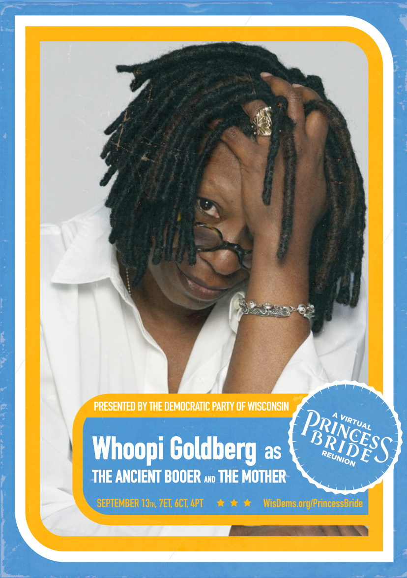 And joining us tonight as The Ancient Booer (boo! Boo, I say!) and the mother: the irreplaceable  @WhoopiGoldberg!
