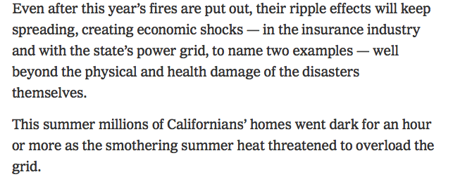 As the climate crisis gets worse, there are so many dominos that will continue to fall, and issues will cascade into unexpected areas, such as our water supply, power systems, social infrastructure, etc.