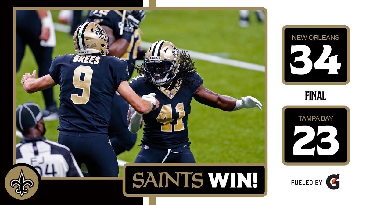 𝟭-𝟬

That one was for #Saints nation ✊

<a href="/Gatorade/">Gatorade</a> | #TBvsNO