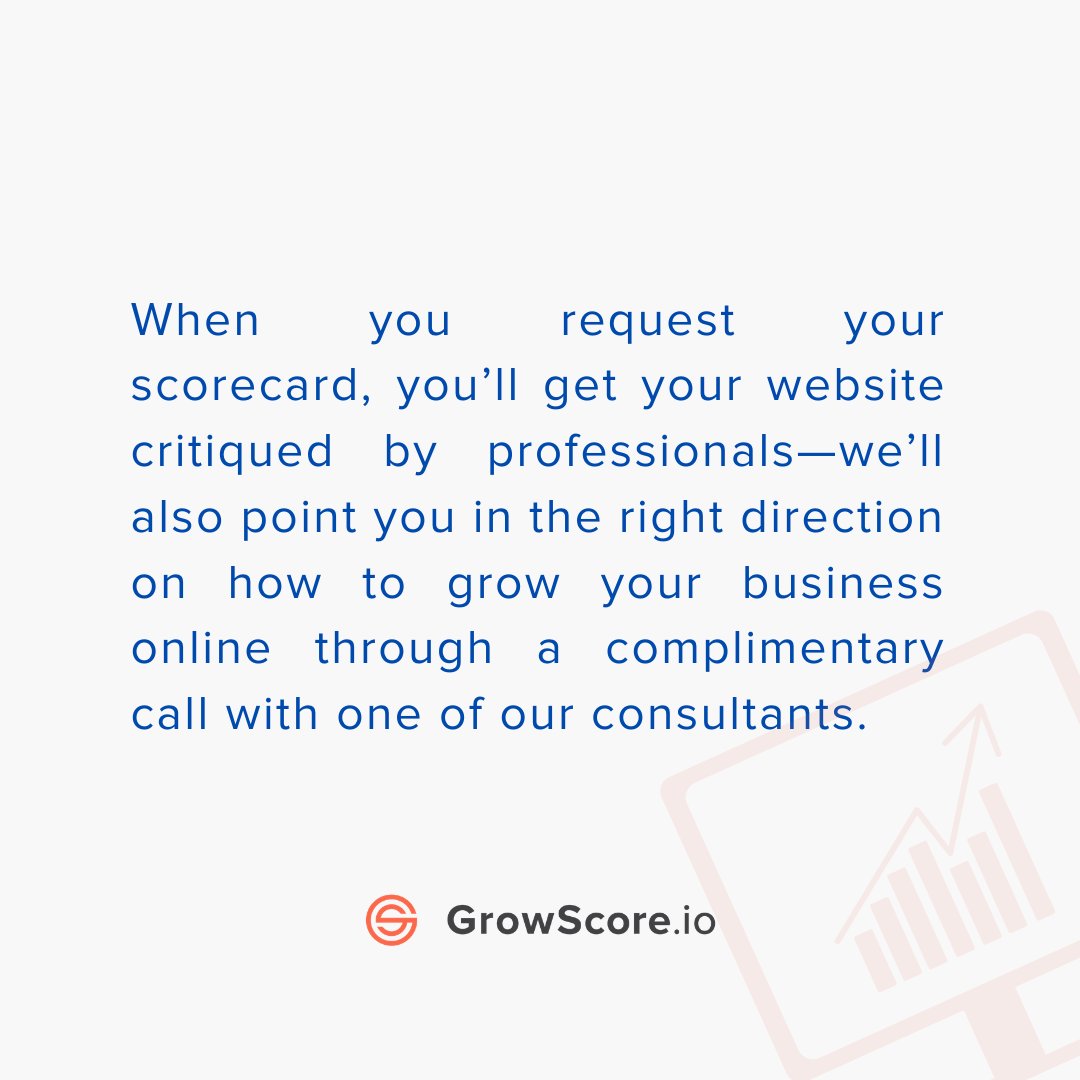 neilwalter's tweet photo. GrowScore offers FREE SCORECARD for all users!

BONUS: Book a complimentary call with one of our GrowScore experts to discuss your results! (100% free no-obligation call) 

Want to have an in-depth check of your website too? Get your FREE scorecard now >> https://t.co/wOFOMSUMZm https://t.co/N5sR4tGR3O