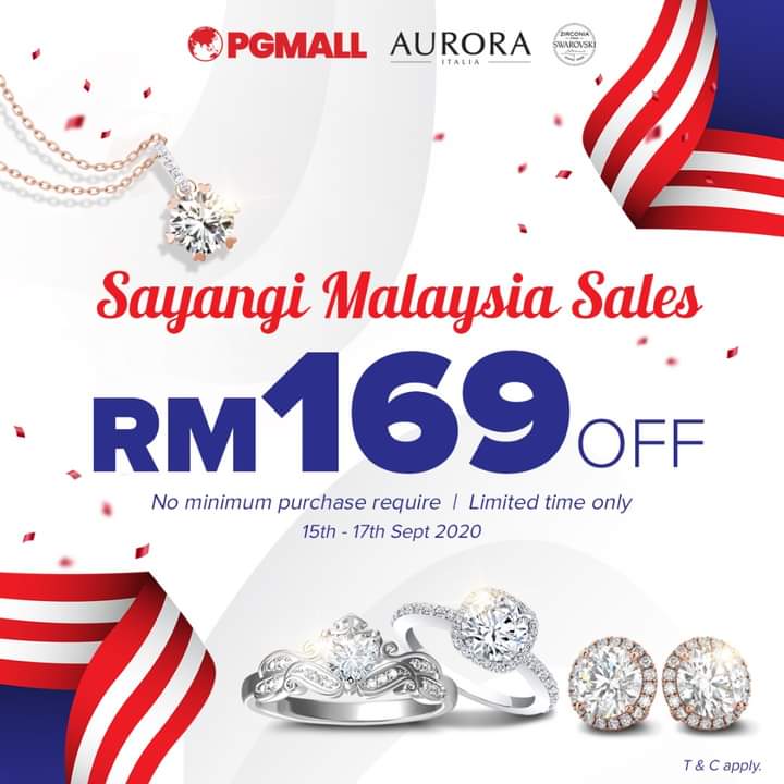 Sayangi Malaysia Sales! 🇲🇾
Complement your look with Aurora Italia sparkling pieces ✨
Enjoy RM169 OFF on your purchase!
Don't miss out the chance now! 👉 pgmall.my/Aurora-Italia-1
#PGMall #auroraitalia #sayangimalaysiaku #shoponline #onlineshopping