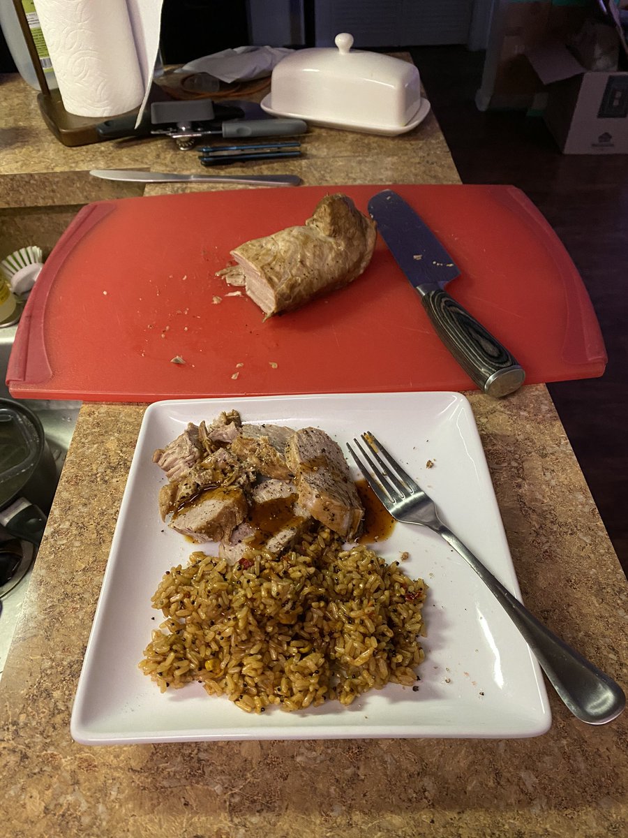 gary_bork's tweet photo. #porkloin #pork #spanishrice #butcherbox @butcher_box #tweetyourmeat #makeamericacookagain #maca #knowwhereyourfoodcomesfrom https://t.co/WQF8lsqYOx