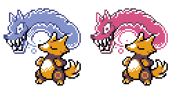 Needs name, check thread!THANK YOU for all the awesome psychic mon suggestions! There were so many great ones that I have a literal list of new mons I want to make. #spriteart  #pixelart  #MonCraft  #Pokemon  #ドット絵  #monsterdesignmonday  #gamedev  #fakemon  #retro  #gbc  #gameboy