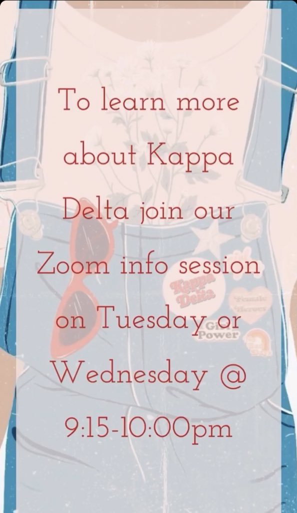 Check it out! Informal recruitment starts soon. 🤩